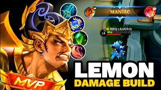 BUILD GATOTKACA LEMON‼️Damage Gila Musuh Auto Nangis