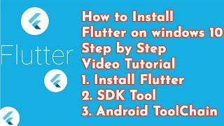 How to Install Flutter in Windows 10 Step-by-Step Complete Installation Video || Install flutter