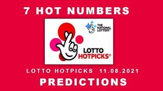 11.08.2021 | LOTTO PREDICTIONS FOR TODAY @TheNationalLottery UK JACKPOT