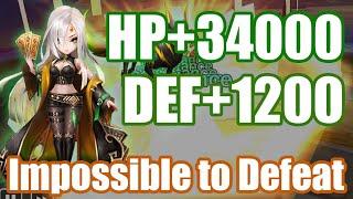 Impossible to Defeat, HP+34000 & DEF+1200 Giou is so dangerous【Summoners War RTA】