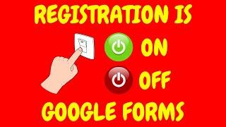 How to Close The Webinar Registration Form on Google Forms