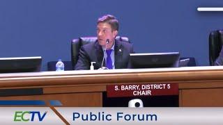 Commissioner Dingle Barry- Holy Shit, Steven Barry doesn’t like our First Amendment!