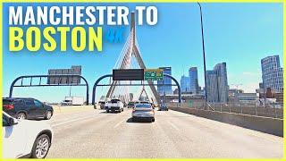 Manchester to Boston Logan International Airport - Driving Tour [4K]