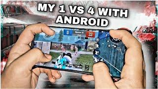 THIS ANDROID PHONE IS BEAST FOR PUBG  1 VS 4 CHALLENGE TDM WITH HANDCAM