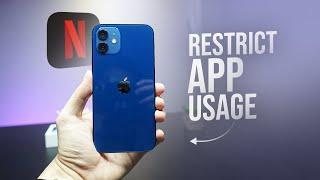 How to Restrict App Usage on iPhone (tutorial)