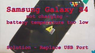 Samsung Galaxy S4 - How to fix " Charging Paused - Battery temperature too low " error