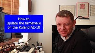 How to update the firmware on the Roland Aerophone AE-10
