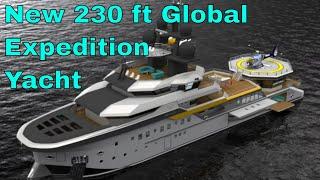 230 ft/70m NEW Global Expedition Yacht can be customized to meet your mission.