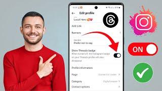 How to enable instagram show threads badge || Show threads badge instagram