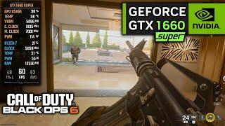 GTX 1660 SUPER on Call of Duty Black Ops 6 | 1080p + FSR 3, Frame Generation (Beta)