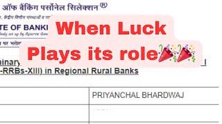 My RRB PO Prelims Scorecard.When luck plays its role #banking #rrb #rrbpo2024