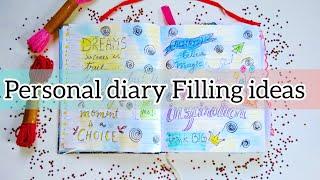 How to fill a Diary / Beautiful Diary decoration ideas