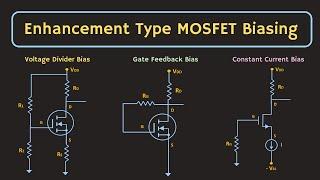 MOSFET Biasing : Enhancement Type MOSFET Biasing Explained