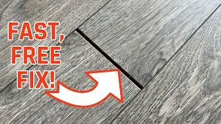 Two FREE and Cheap Ways to Fix Gaps In Your Floor