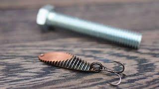 Making a screw fishing lure | diy spoon lure