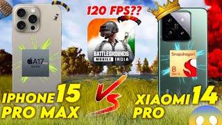 XIAOMI 14 CIVI VS IPHONE 15 PRO MAX BGMI TEST 120FPS GAMEPLAY / INFINIX GT 20 PRO BGMI GRAPHICS