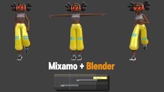 Nonlinear Animation using Mixamo (Blender)