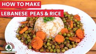 How to make Lebanese peas and rice (Bazela w ruz)