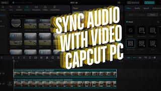 how to sync multiple clips/cameras on capcut