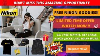 NIKON FREE GOODIES | NIKON FREE Jacket, Cap, Key Ring, and Pen | WATCH NOW LIMITED TIME OFFER