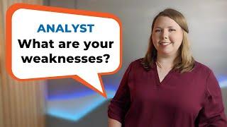 How to Answer  - What are Your Weaknesses - for data analysts & business analysts