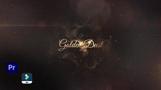 Awesome Golden Title Effect in Filmora & Premiere Pro