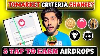 TOP 5 TAP TO EARN FREE AIRDROP FOR BEGINNERS | CRYPTO AIRDROP