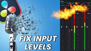 BLOWN Recording Levels in DaVinci Resolve?  TRY This FIX... | Quick Tip Tuesday!