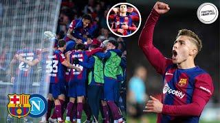 Barcelona vs Napoli (3-1) HIGHLIGHTS: Fermin Lopez, Cancelo & Lewandowski GOALS!