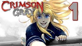 Crimson Gray - MY SAVIOR IS A YANDERE (Visual Novel) Manly Let's Play [ 1 ]