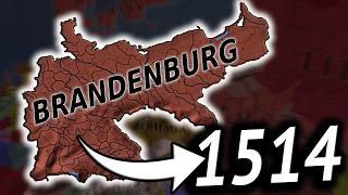 German Empire Border In 1514 As Brandenburg in EU4 1.37