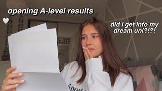 opening A-level results & did I get into my dream university?!