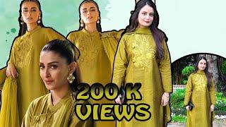 Recreate Ayeza Khan Dress In Drama Serial Mein | Celebrity Inspired Dress Look Worth 35k Under 7k
