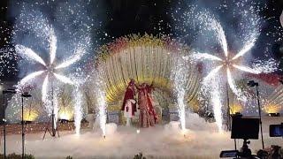 Fan Wheel Cold Pyro Smoke||Stage Varmala||Flower Machine Best Events #video#viral#viralvideo #vlog