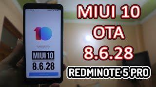 miui 10 OTA beta update  8.6.28  "REDMI NOTE 5 PRO  " [By "Tech Future "HINDI]