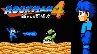 Rockman 4: Aratanaru Yabō!! (FC · Famicom) original video game | full game completion session 