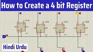 How to create a 4-bit register using d flip flop? | What is clock pulse? | How to enable flip-flops?