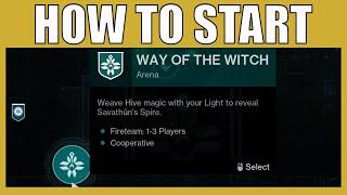 How To Start Season Of The Witch In Destiny 2 - Find Way Of The Witch Mission D2