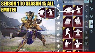 Pubg Season 1 To S15 All Mythic Outfit Emotes | Qilin Gaming Inventory