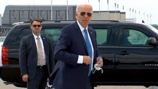 Joe Biden makes first public appearance since dropping bid for reelection