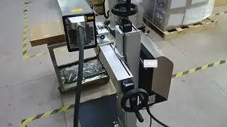 Let's see Videojet used laser machine 3330 machine printing test!