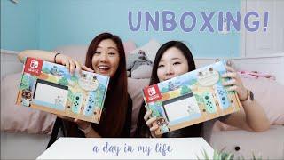 Day in My Life | Unboxing NEW ANIMAL CROSSING NINTENDO SWITCH!