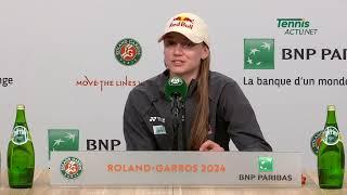 Tennis - Roland-Garros 2024 - Elena Rybakina : "I'm stubborn... and it's actually worse for my body"