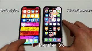 iPhone X Screen Original VS screen Aftermarket 130€ di differenza