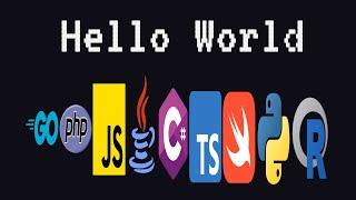 Hello World in 2022's most popular Programming Languages