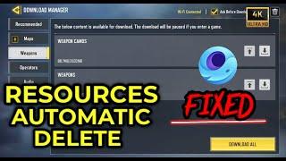 RESOURCES DELETE AUTOMATIC FIXED IN GAMELOOP CALL OF DUTY MOBILE