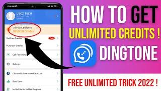 How to Get Unlimited Credits in Dingtone App | Dingtone App Unlimited Credits Trick 2022 (Android)