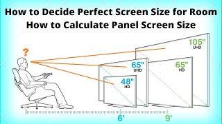 How to Decide Panel Screen Size for Home | Panel Screen Size Calculator | Ideal Panel Screen Size