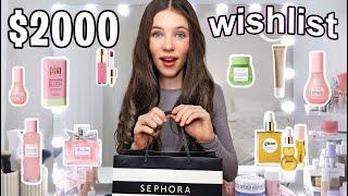 $2000 BUYING MY ENTIRE WISHLIST + HUGE HAUL online shop with me (sephora, mecca, whitefox)