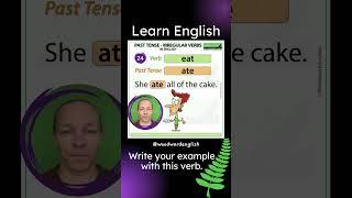 Past Tense of EAT in English  English Pronunciation of ATE | Learn English Irregular Verbs